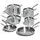 Made In Cookware - 10 Piece Stainless Steel Pot and Pan Set - 5 Ply Clad - Includes Stainless Steel Frying Pans, Saucepans, S