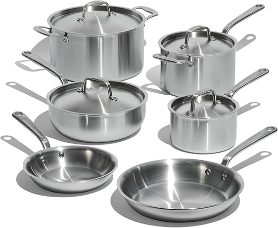 Made In Cookware | 10 Piece Stainless Steel Pot and
