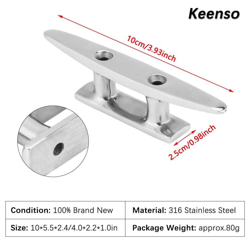 Aramox Bitta In Acciaio Inox 316 Per Barca – 10x5,5 Cm Per Ormeggio, Yacht E Piccole Imbarcazioni