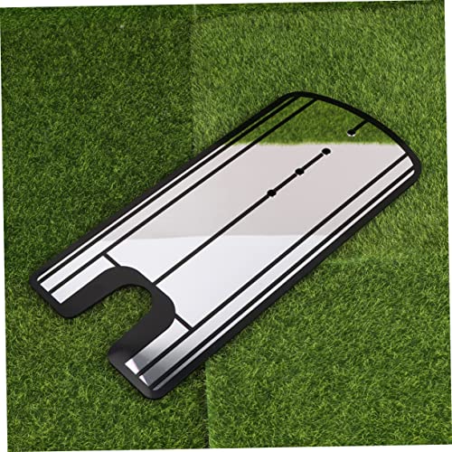 Besportble Swing Trainer Golf Accesories Portable Mirror Alignment Training Mirror Eye Line Alignment Mirror Eyeline Putting Action Posture Corrector Practice Supplies Putter Correction Tool #TOP2