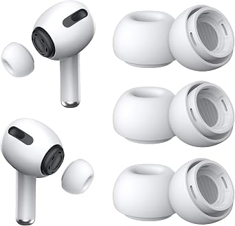 Replacement Ear Tips for AirPods Pro 2nd & 1st3 Pairs, Medium, White