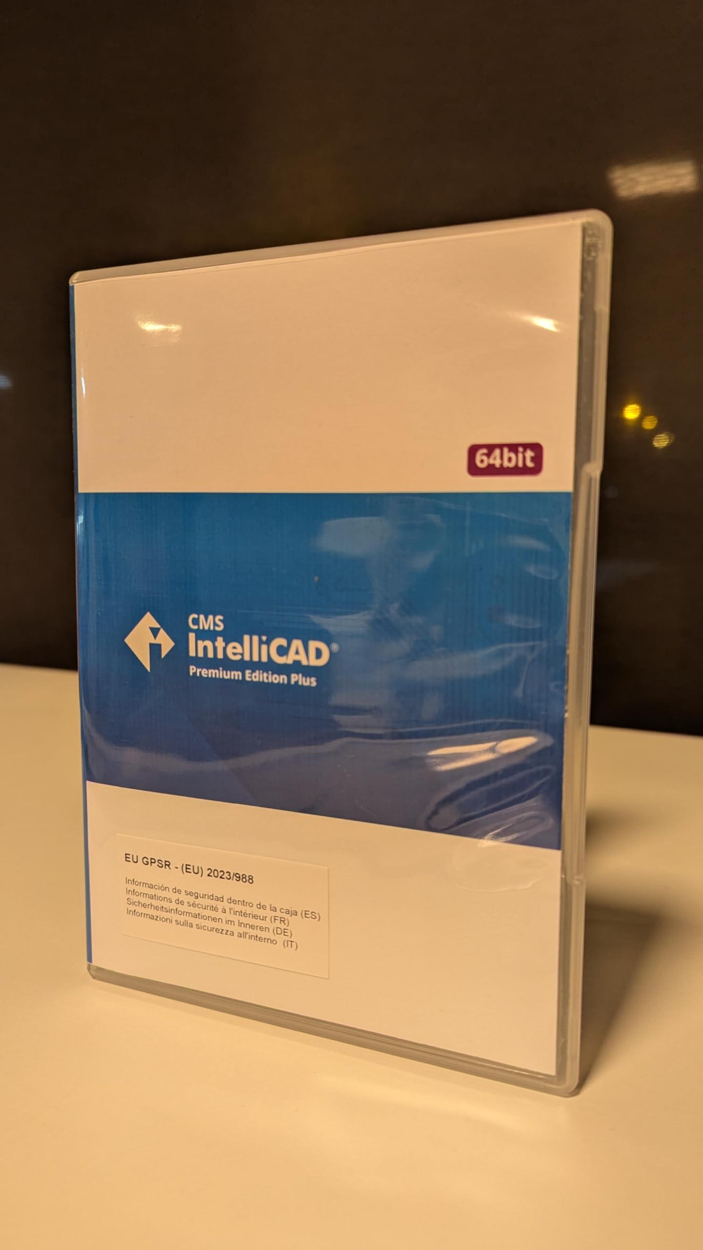 CMS IntelliCAD PE Plus | Professionelle CAD-Software für 2D und 3D-Modelle, kompatibel mit .dwg-Dateien | Perpetuelle Lizenz | DVD-Disk und Download-Link. Digitale Lizenz