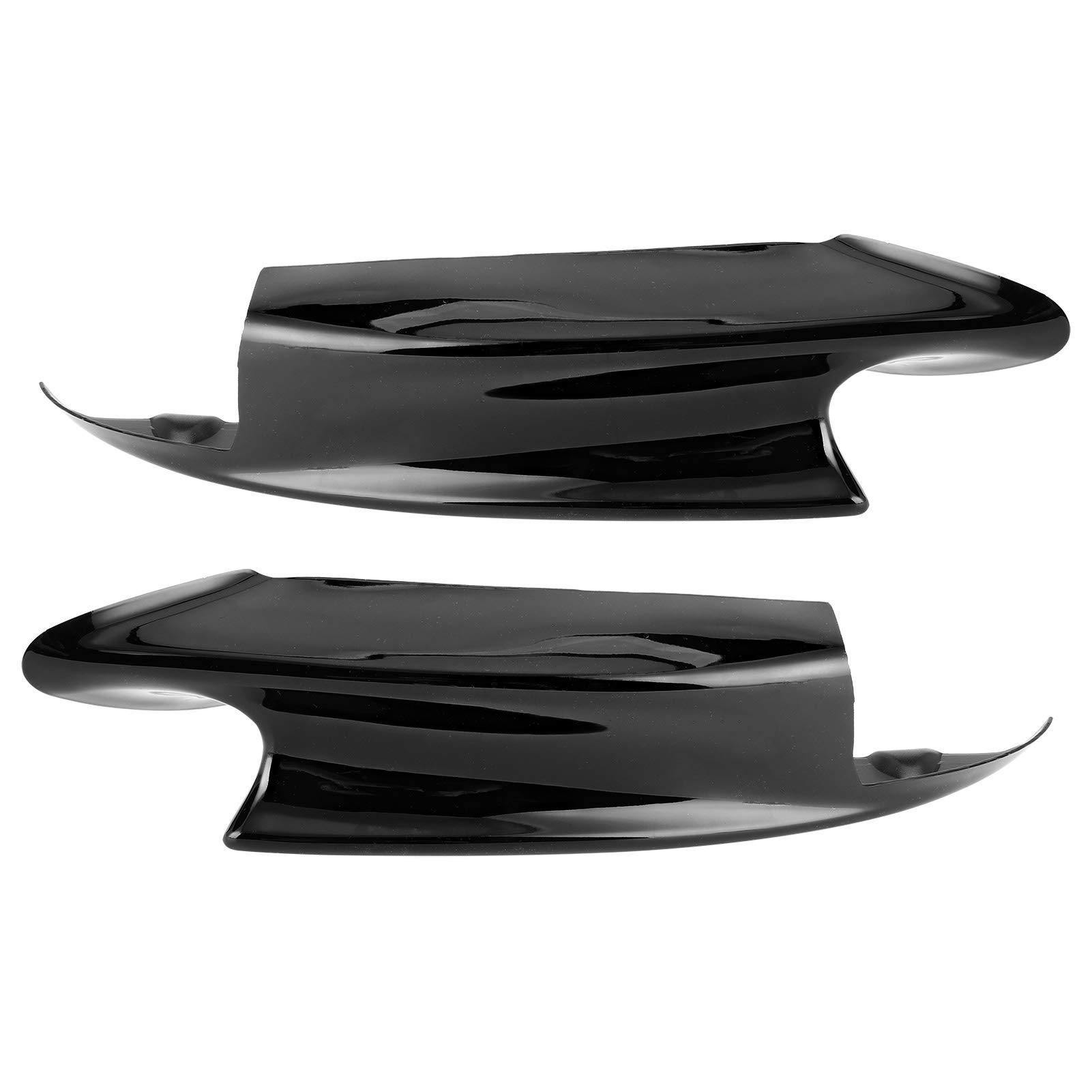 E90 Splitter, E92 M3, Frontstoßstange, Paar Frontstoßstangenspoiler Lip Deflector Splitter Passend für E90 E92 E93 M3 2007-2012Glänzend Schwarz (Glänzend schwarz)