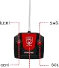 Full Function Rechargeable Drift Trolley with Remote Control Opening Toy Doors and Luggage Super Fast 1:16 Lighted Sports Car (RED)