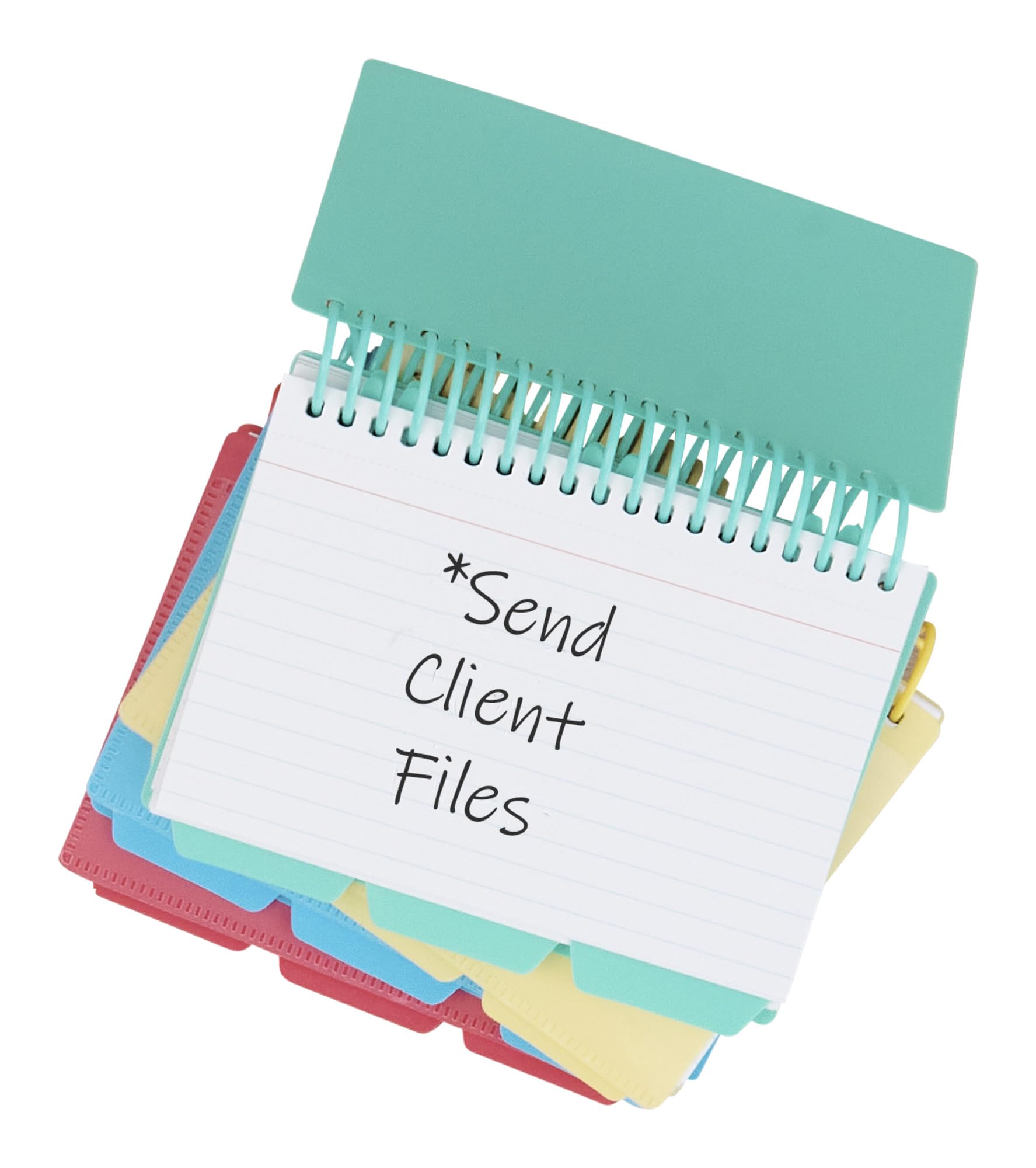 2 Spiral Bound Index Card Pads - 60 Cards Each, 3x5 Inch With Dividers For Note Taking