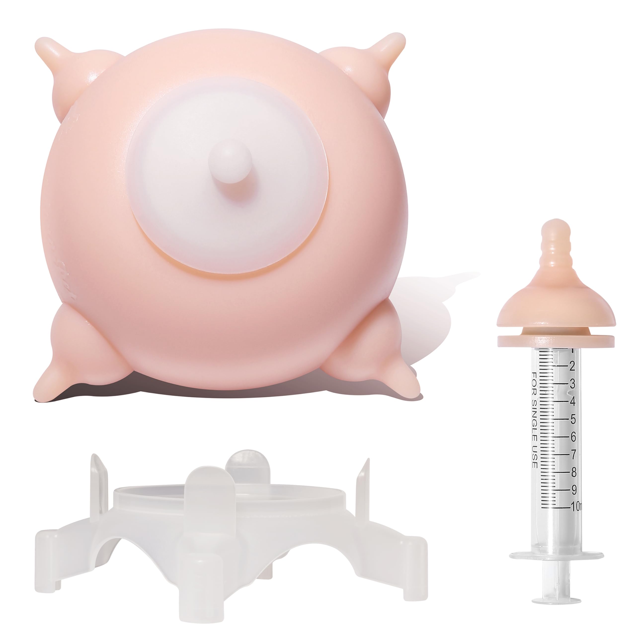 Mangeoire à Lait pour Chiot,Biberons pour Chiots, pour Plusieurs Chiots 4 Tétines en Silicone Allaitement pour Chiot Dongdong Pet