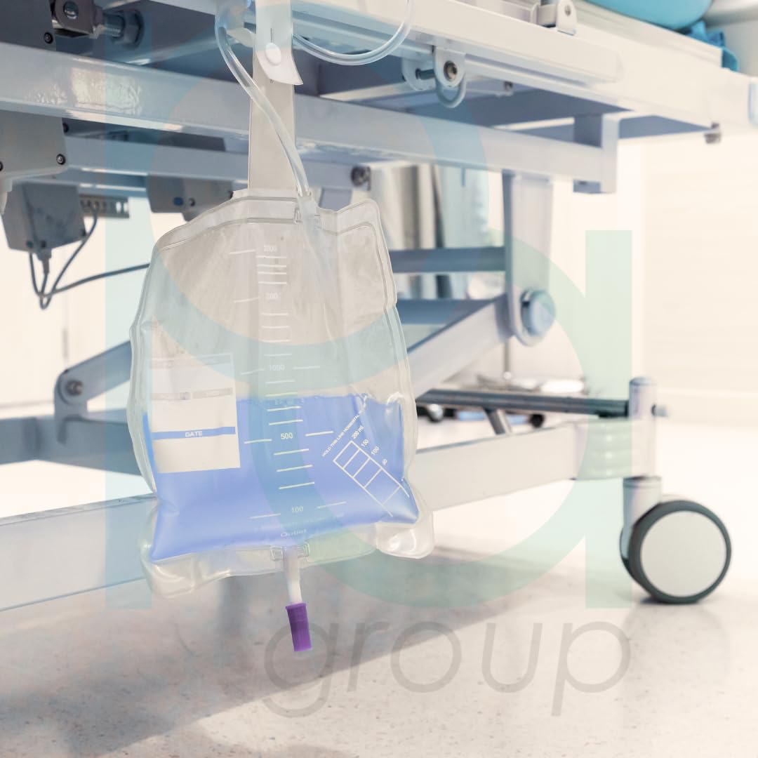 DOC Bolsas para orina con válvula antirreflujo y grifo con tubo de 130 cm, capacidad 2000 ml, paquete de 30 unidades, con válvula antirreflujo y desagüe, tubo de 130 cm, 2 litros (lote de 30 unidades)
