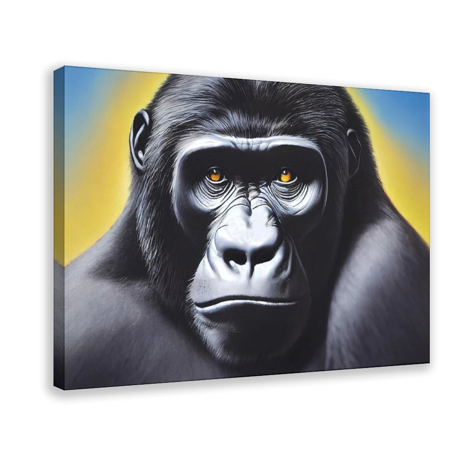 Bareronor Rare Gorilla Poster Canvas Poster Bedroom Decor Landscape Office Room Decor Gift 20" L X 30" W