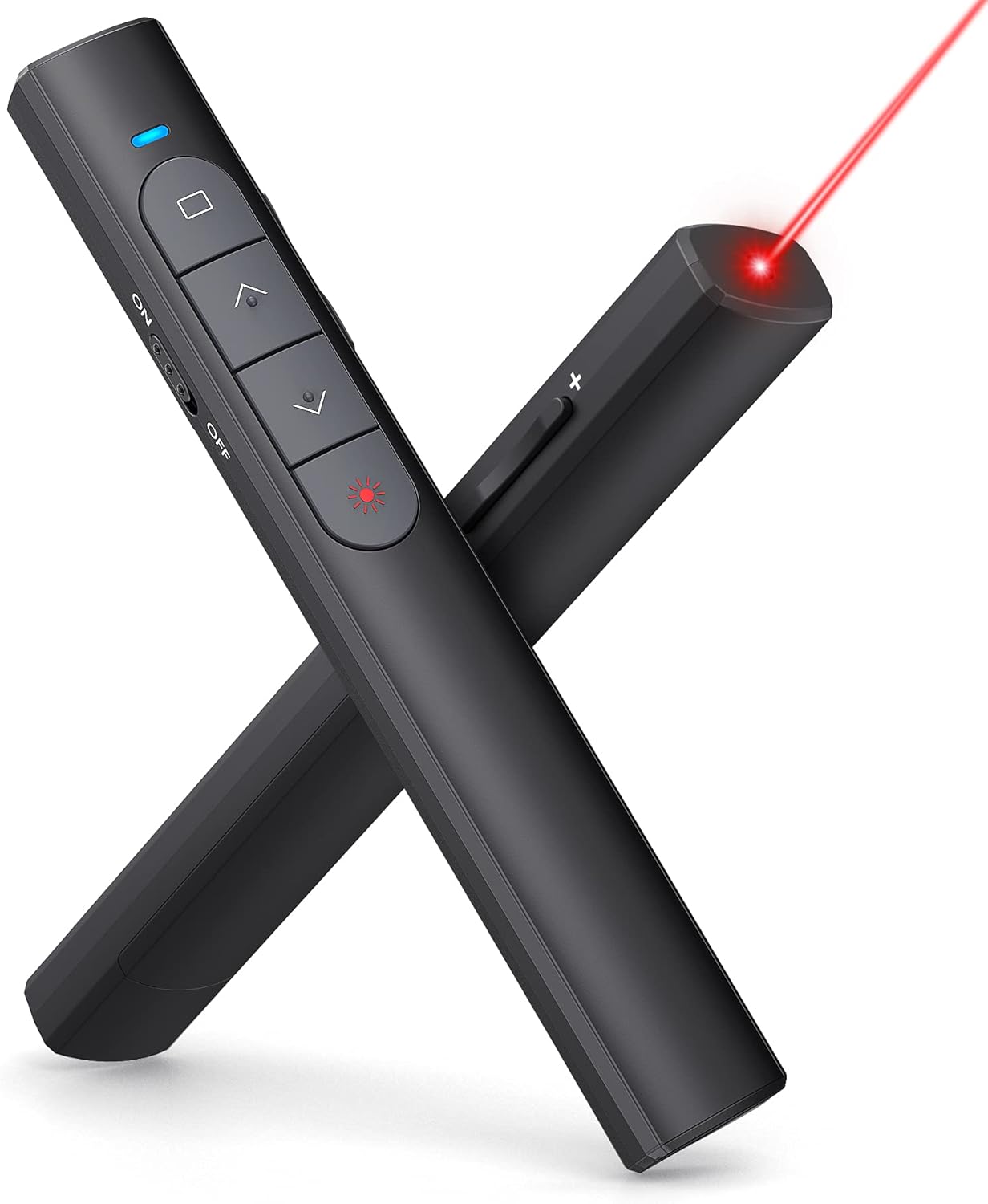 ELISWEEN Presentation Clicker, Laser Pointer for Cats Dogs, Powerpoint Clicker for Powerpoint Presentation Remote, 2.4GHz Cat Laser Pointer Wireless Presenter Remote for Mac, Laptop, Pet Cat Toys : Office Products