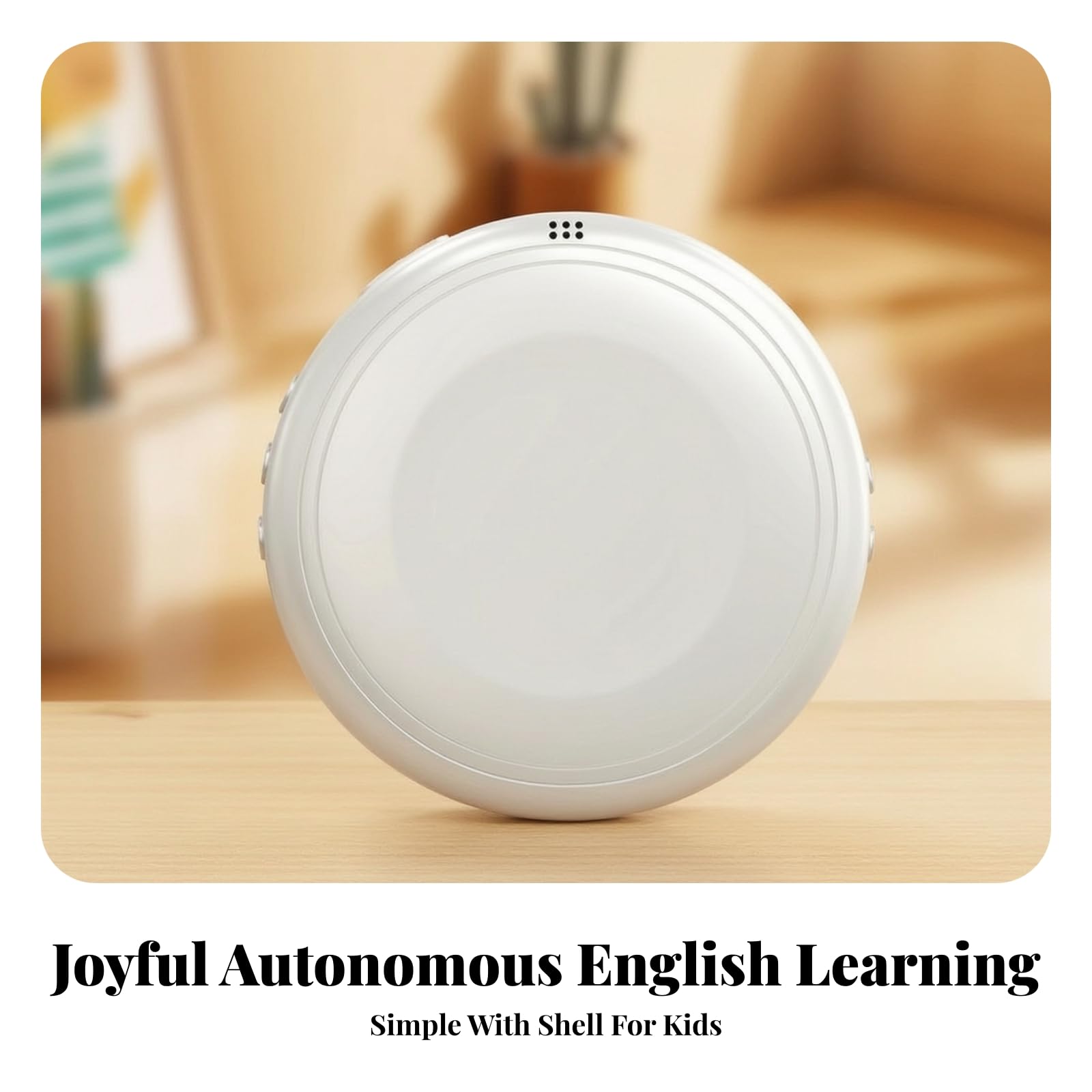 Dispositif Pratique Orale D'anglais IA Portable Appareil Correction Prononciation Anglaise Précis pr Étu à la, Crème
