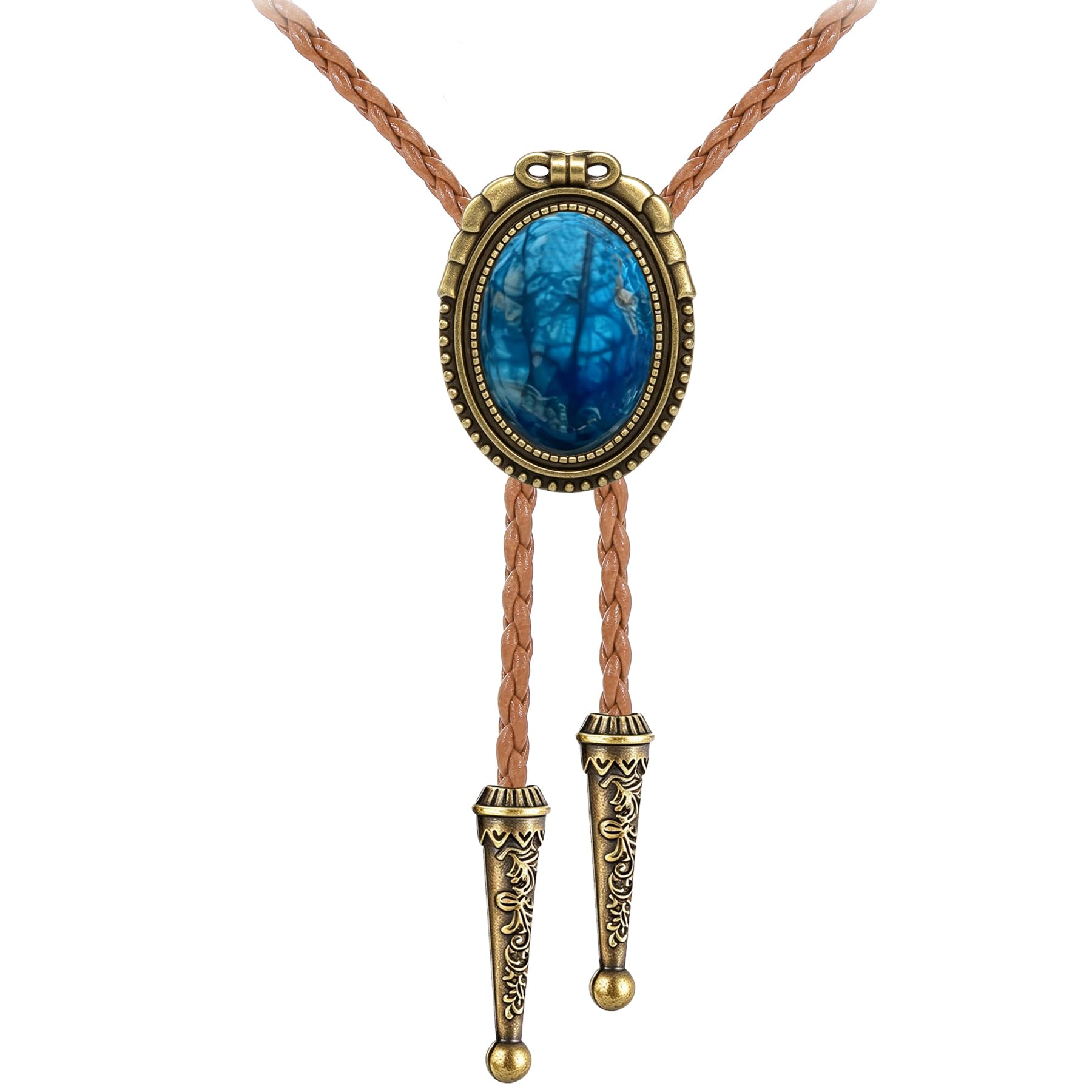 GelConnie Bolo Tie for Men Women Vintage Western Cowboy Necktie Adjustable