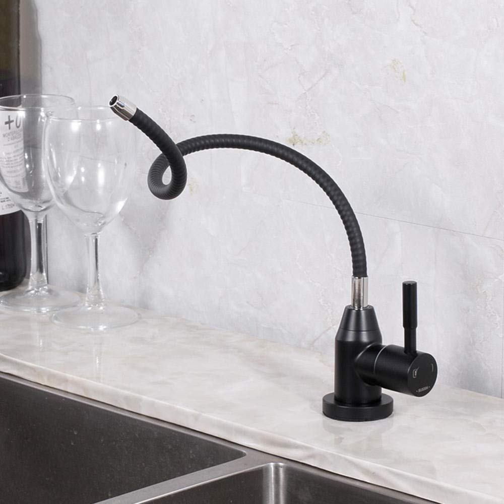 Grifos Filtro de Agua Potable de ósmosis de 1/4 '' Grifo de Cocina Grifo de Agua Limpia de Acero Inoxidable Agua Potable Directa conectada al Dispositivo de Agua Pura Grifo de tubería