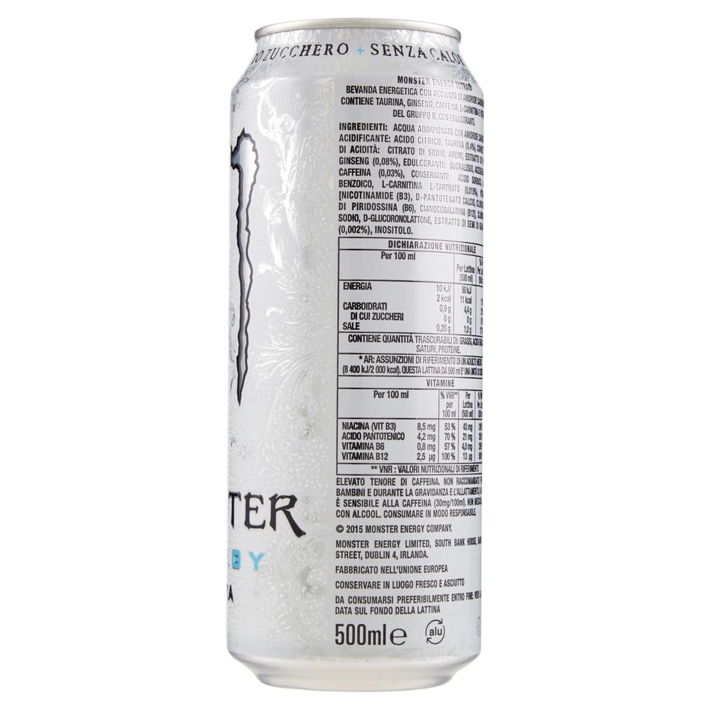 Italian Gourmet Energy Drink Ultra 48 x 500 ml – Koffeinhaltiges, kohlensäurehaltiges Erfrischungsgetränk, zuckerfrei, Vorratspack für Alltag, Büro & unterwegs + Italian Gourmet Polpa