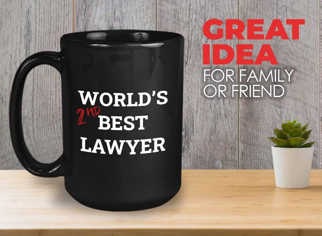 Bubble Hugs Lawyer Coffee Mug 15oz Black - Best Lawyer - Graduation Court Law Firm Judge Case Son Daughter Legal Practitioner for Law Student Family Attorney Advocate Jury Prosecutor Defendant
