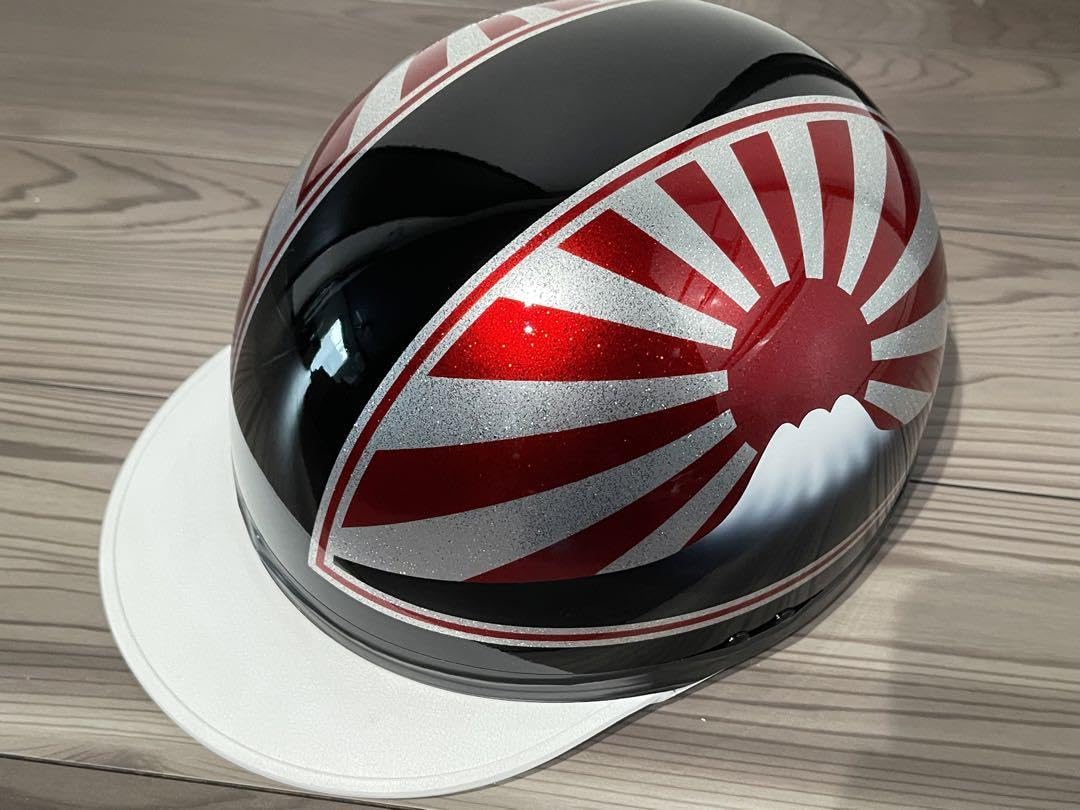 富士日章 半キャップ ヘルメット アルフィン 旭風防 Amazon.co.jp: 富士日章 コルク半 ヘルメット 旧車會 暴走族