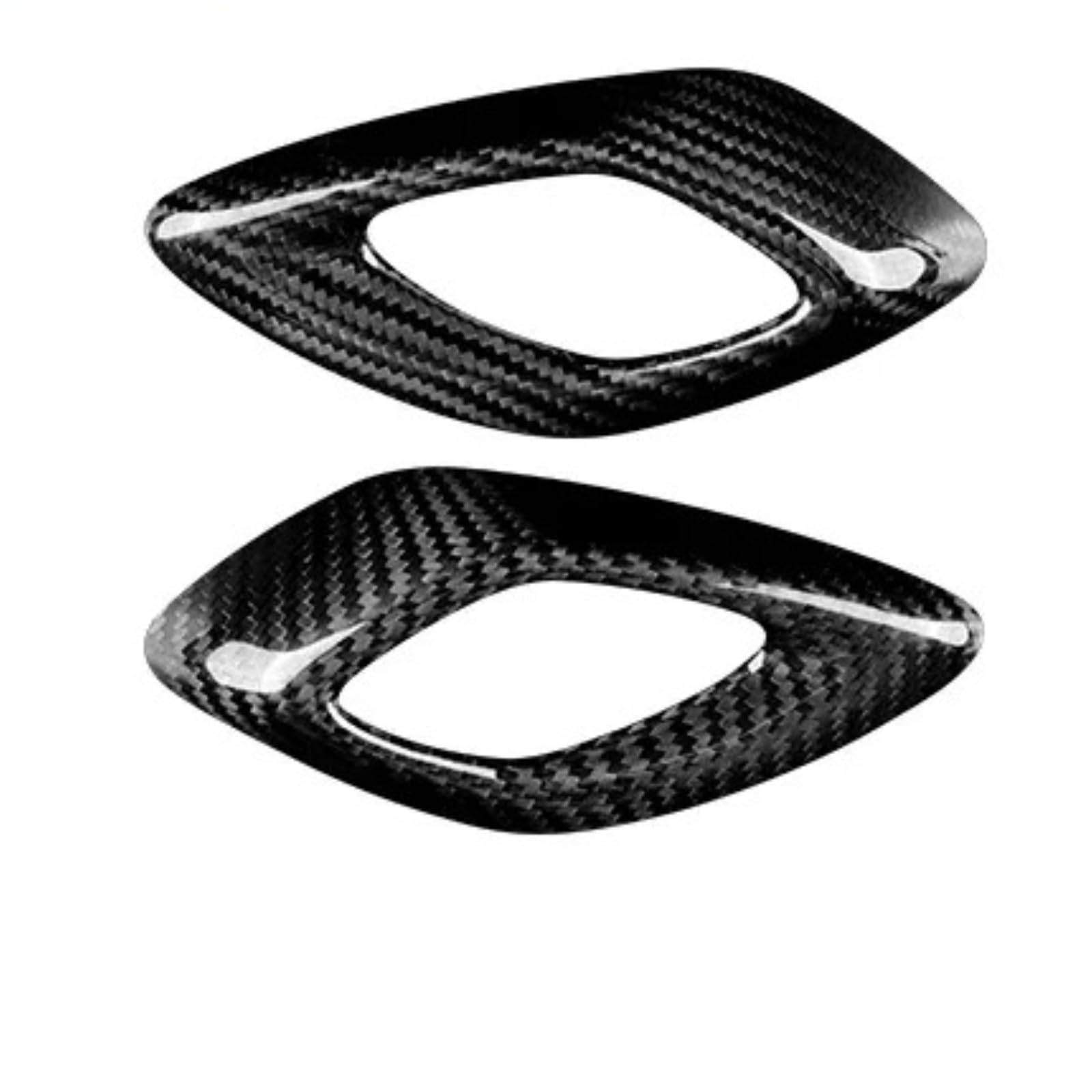Interior Trim for Chevrolet for Camaro 2016 2017 2018 2019 2020 2021 2022 2023 Real Carbon Fiber Car Interior Trim Red Black Accessories Sticker Auto Central Inner(Inner Handle BK)