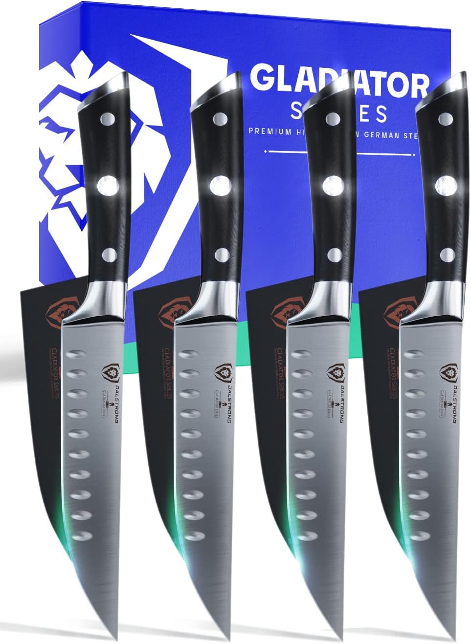 DALSTRONG Steak Knives 4Piece Set 5" StraightEdge Blade