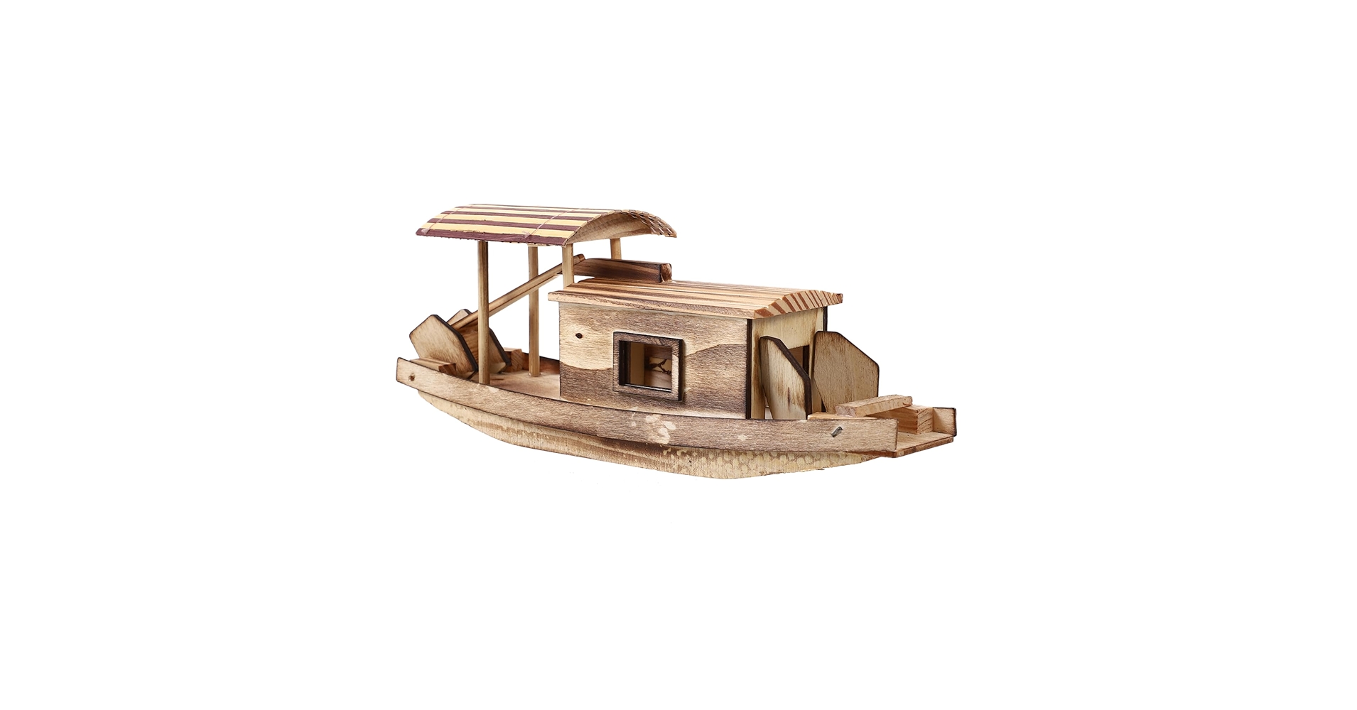 Amazon.co.jp: NAMOARLY 木製ボート模型 卓上用漁船装飾 室内装飾