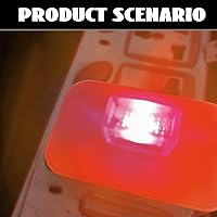 Vista 7 de NTNEV 4PCS Lámpara de Atmósfera Interior de Coche LED USB, Mini Luces LED USB para Decoración del Automóvil, Kit de Iluminación Ambiental, Interfaz