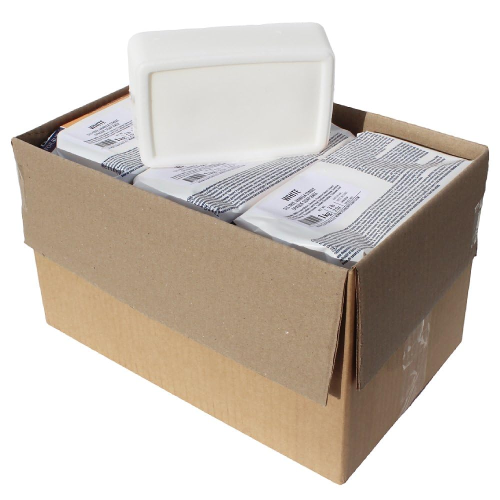 Base di sapone alla glicerina bianca 12 kg | senza sodio lauryl solfato | stabile alla vanillina | per saponi opachi profumati e colorati, ideale per la cura della tua pelle