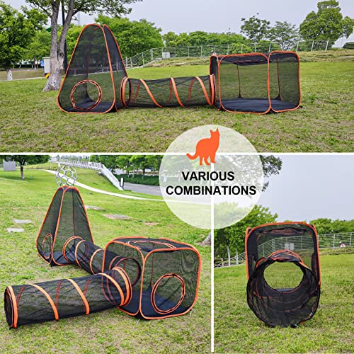 image for Gaorui Portable Cat Playpen Outdoor Enclosures -6 in 1 Folding Play Te
