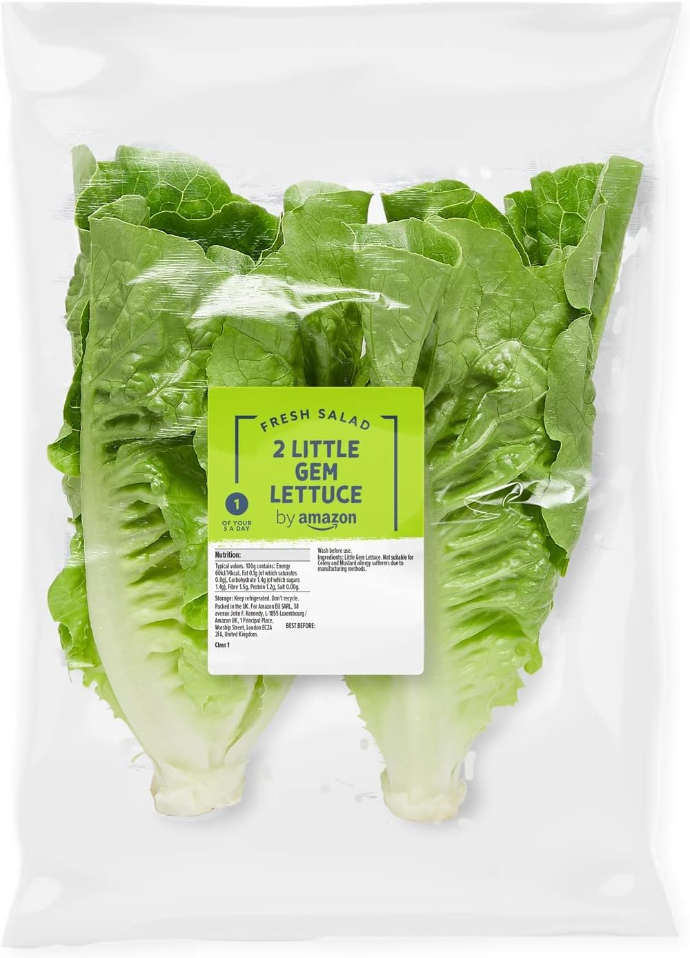 by Amazon Little Gem Lettuce, 2 Pack , 180 Grams