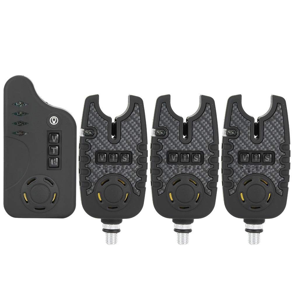 RiToEasysports Alarma de Pesca LED, indicador de Alarma de picadura de Pesca eléctrica ABS con Alerta de Sonido para Pesca Nocturna Diurna Otras Herramientas y Accesorios de Pesca
