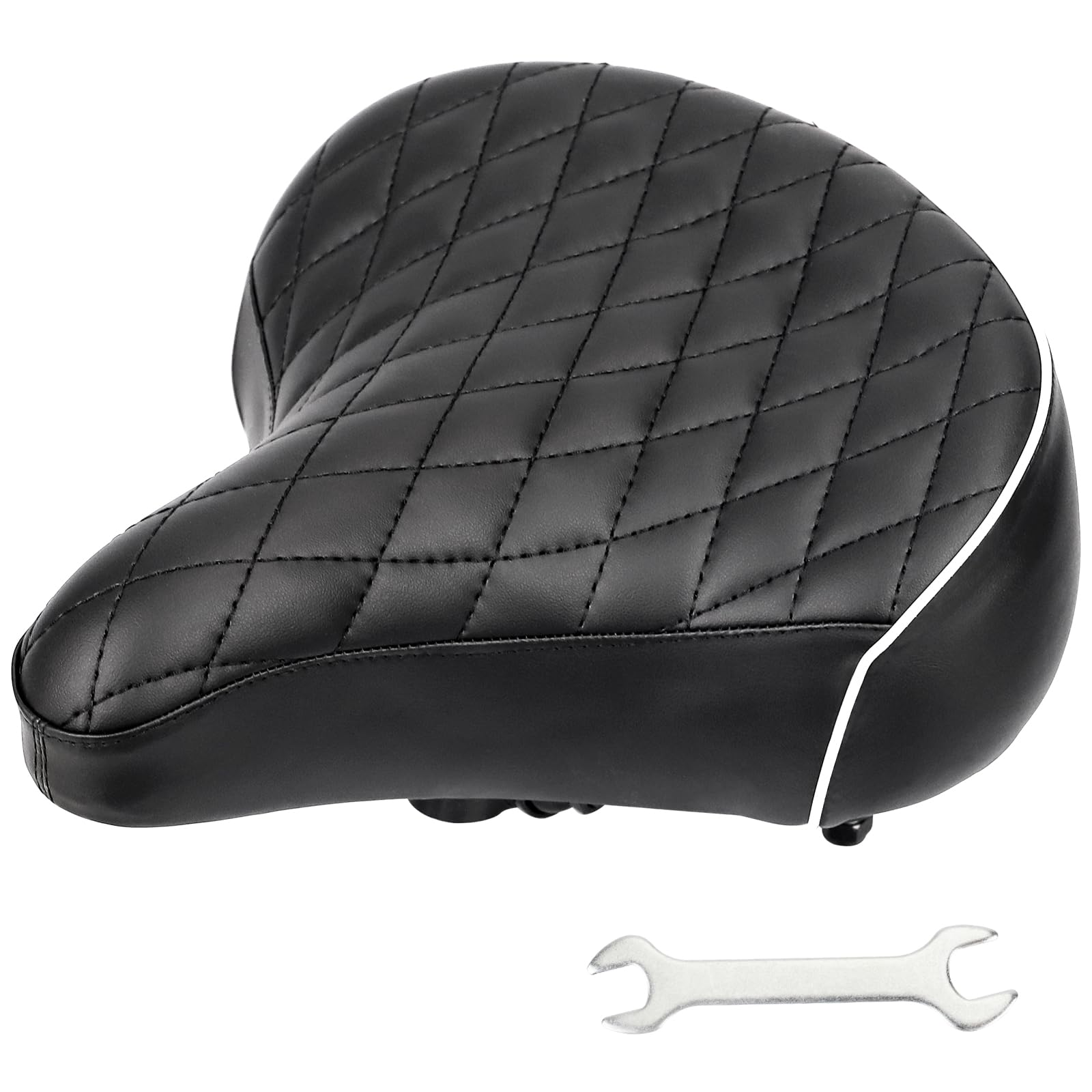 Fahrradsattel-Bequemer Gelsattel für Damen & Herren|Ergonomischer Komfortsitz für Stadtrad,MTB & Retro-Bikes(26×27cm)|Atmungsaktiv & Wasserdicht
