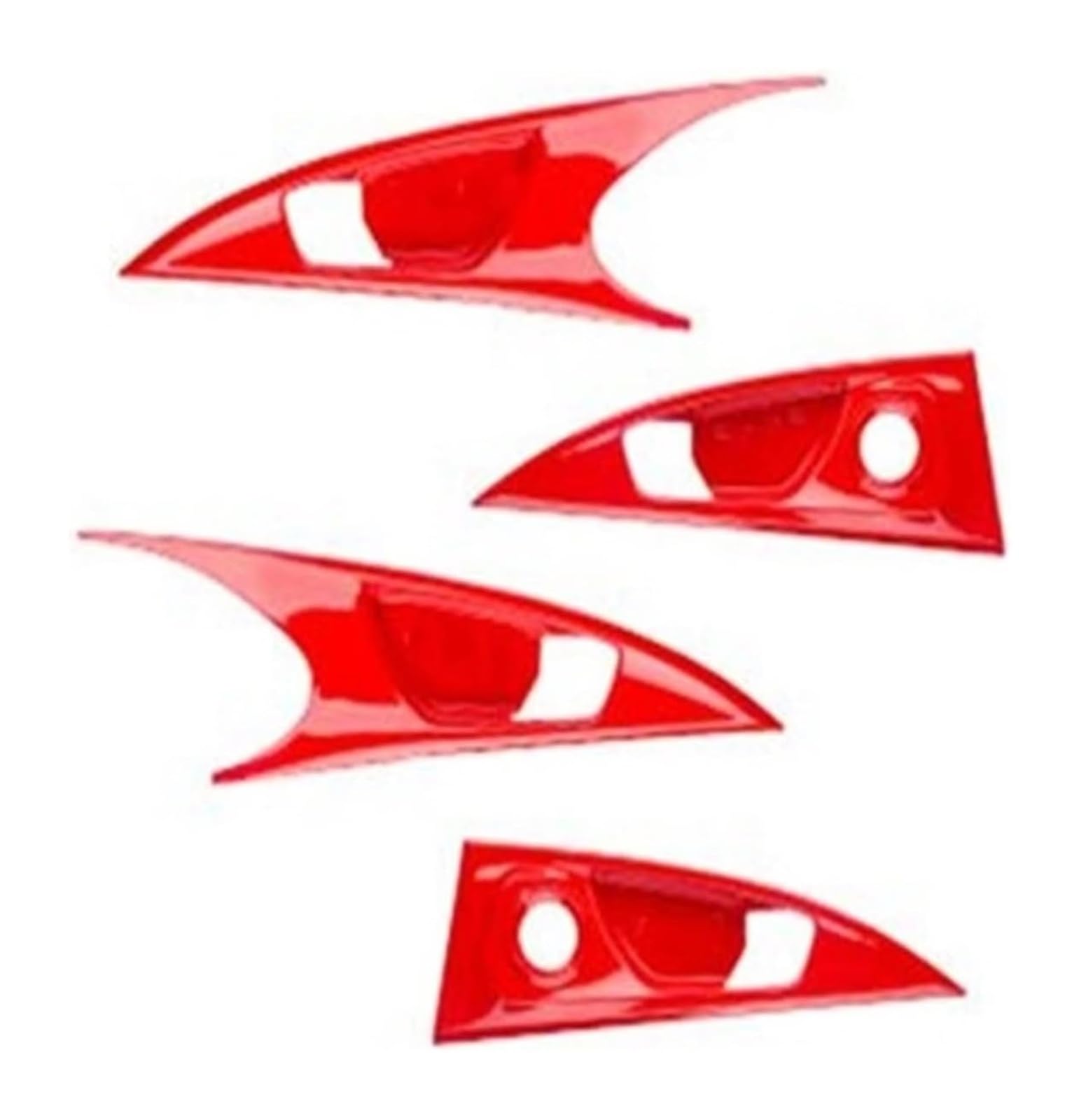 Ptgzgfnpam Red Hatchback Car Pull Handle For Civic 10Th 2016-2020 Hatchback Sedan Car Interior Door Panel Bowl Handle Stickers