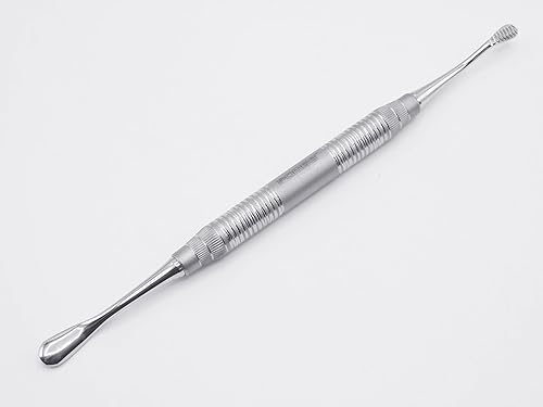 Miniatura 2 de Pomee USA 702-210 Dental Miller Bone File #21, doble extremo (ranuras horizontales y entrecruzadas), mango hueco de 0.374 in, ultraligero, ideal