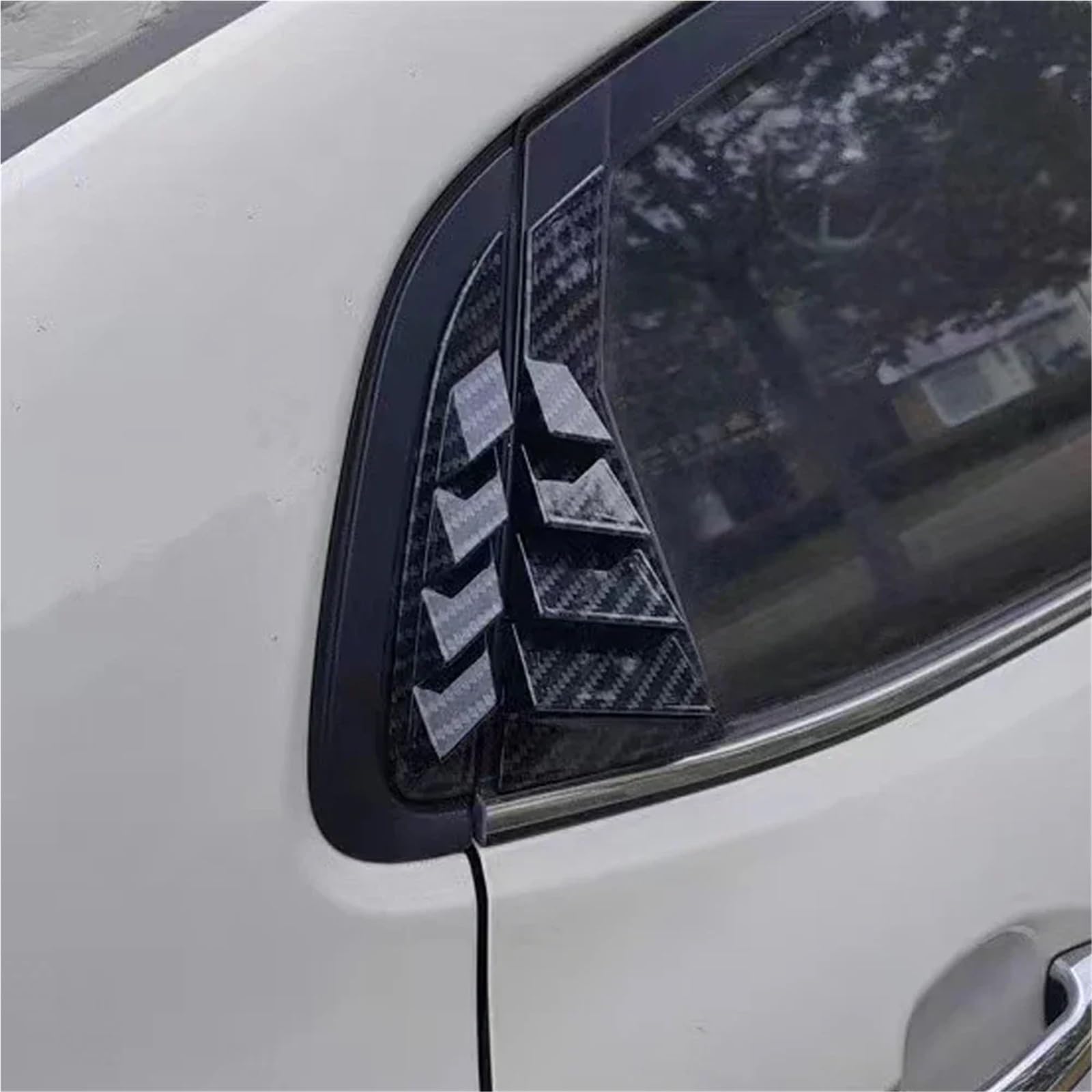 Spoiler Migawki Tylnej Szyby 2 SZTUKI pasujące do KIA RIO K2 2011~2015 Sedan wersja rosyjska osłona żaluzji tylnej szyby samochodu boczna otworu wentylacyjnego