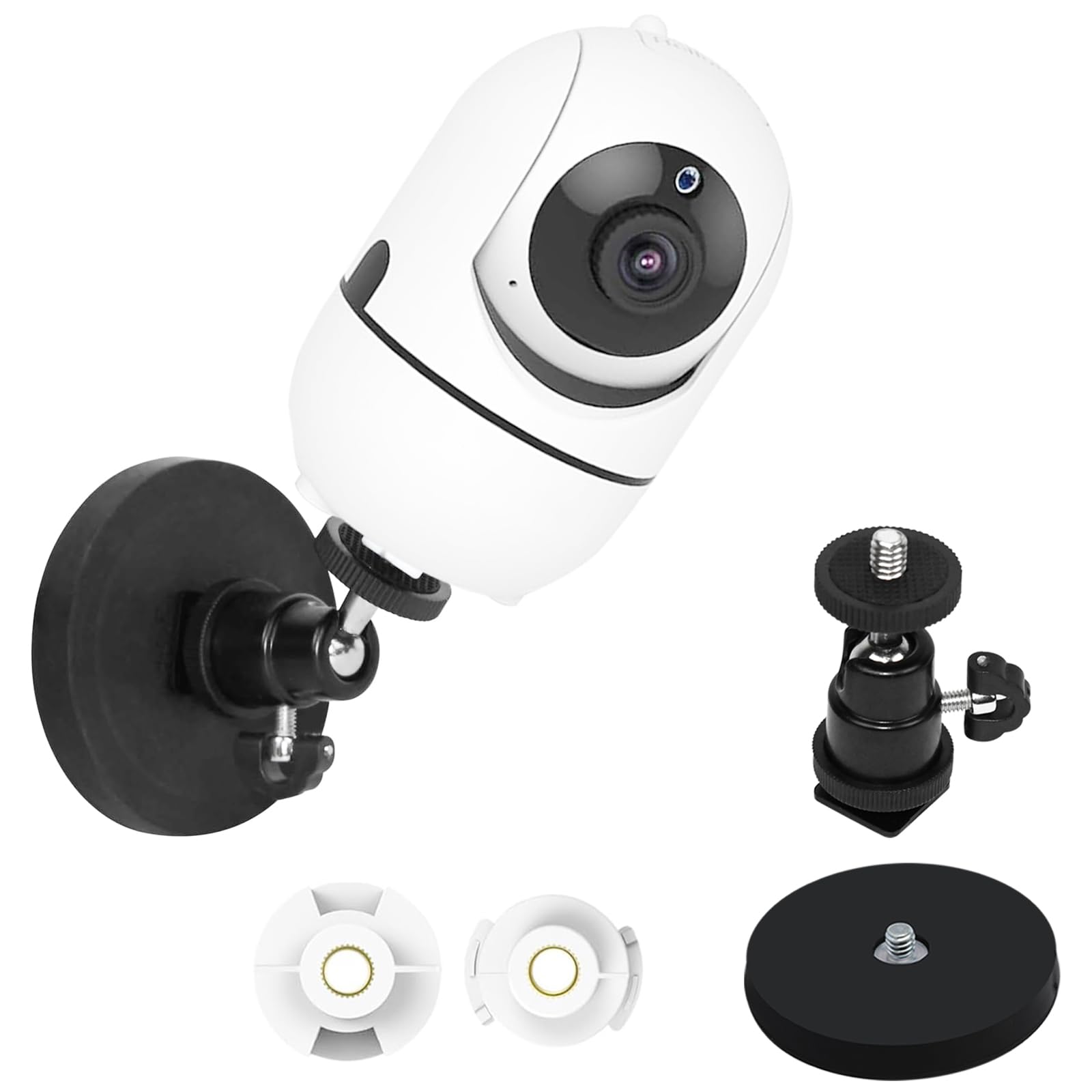 Baby Monitor Mount Compatible with HelloBaby HB65/HB40/HB6550/HB66/HB6339/HB6550 Pro, ANMEATE SM935E,Adjustable Baby Monitor Magnetic Holder with Perfect View,No Drilling Baby Camera Mount Stand