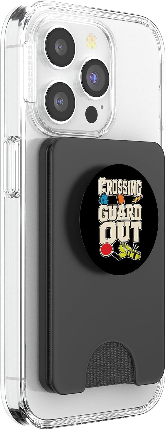 Crossing Guard Out Elementary School Safety Patrol Gift PopSockets PopWallet for MagSafe image 4