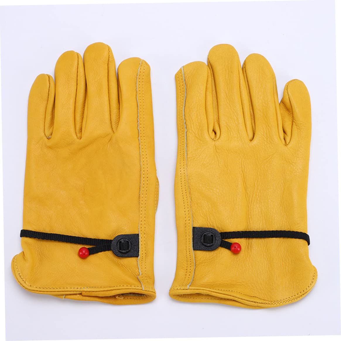 Guantes, guantes térmicos, guantes de soldadura, guantes de soldadura de cuero de doble capa cortos a prueba de calor protección contra espinas guanteletes de estufa guantes de trabajo XL 1 par