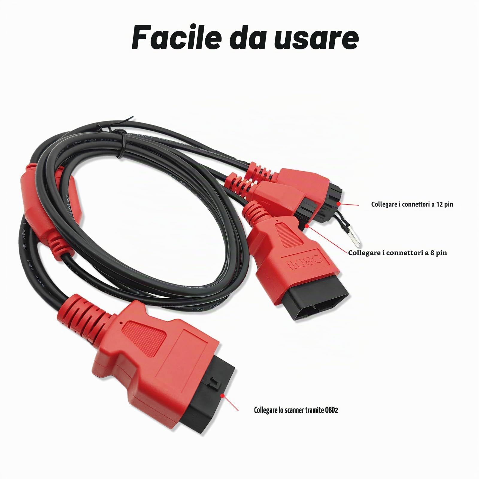 Cavo bypass di sicurezza OBD2 SGW adattatore per FCA Chrysler 12 8 connettore per strumento diagnostico, codifica e programmazione