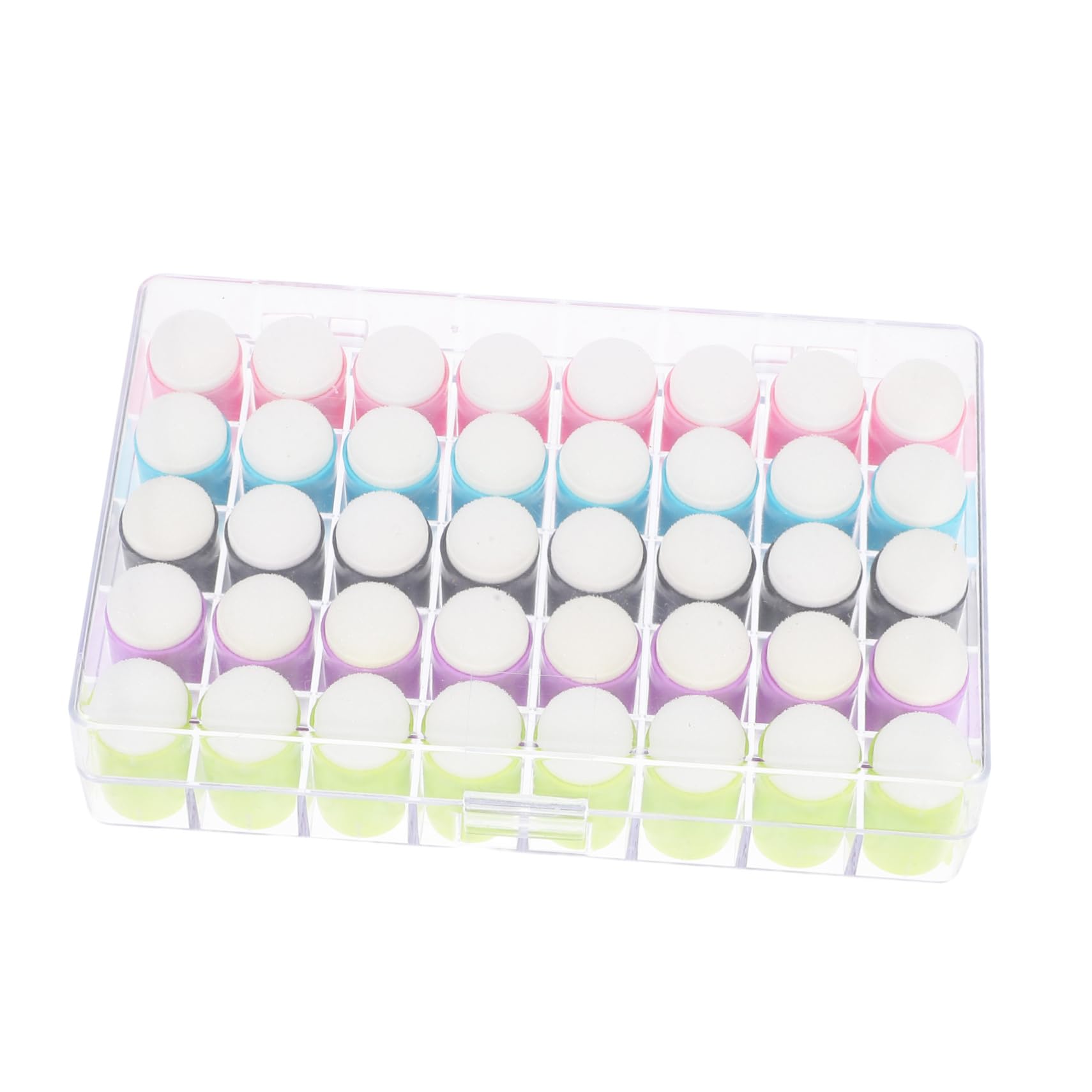 Housoutil Portable Art Stamping Kit 40-Piece Sponge Paint Daubers Easy to Use Crafting Tools for Journal Painting Illustrations