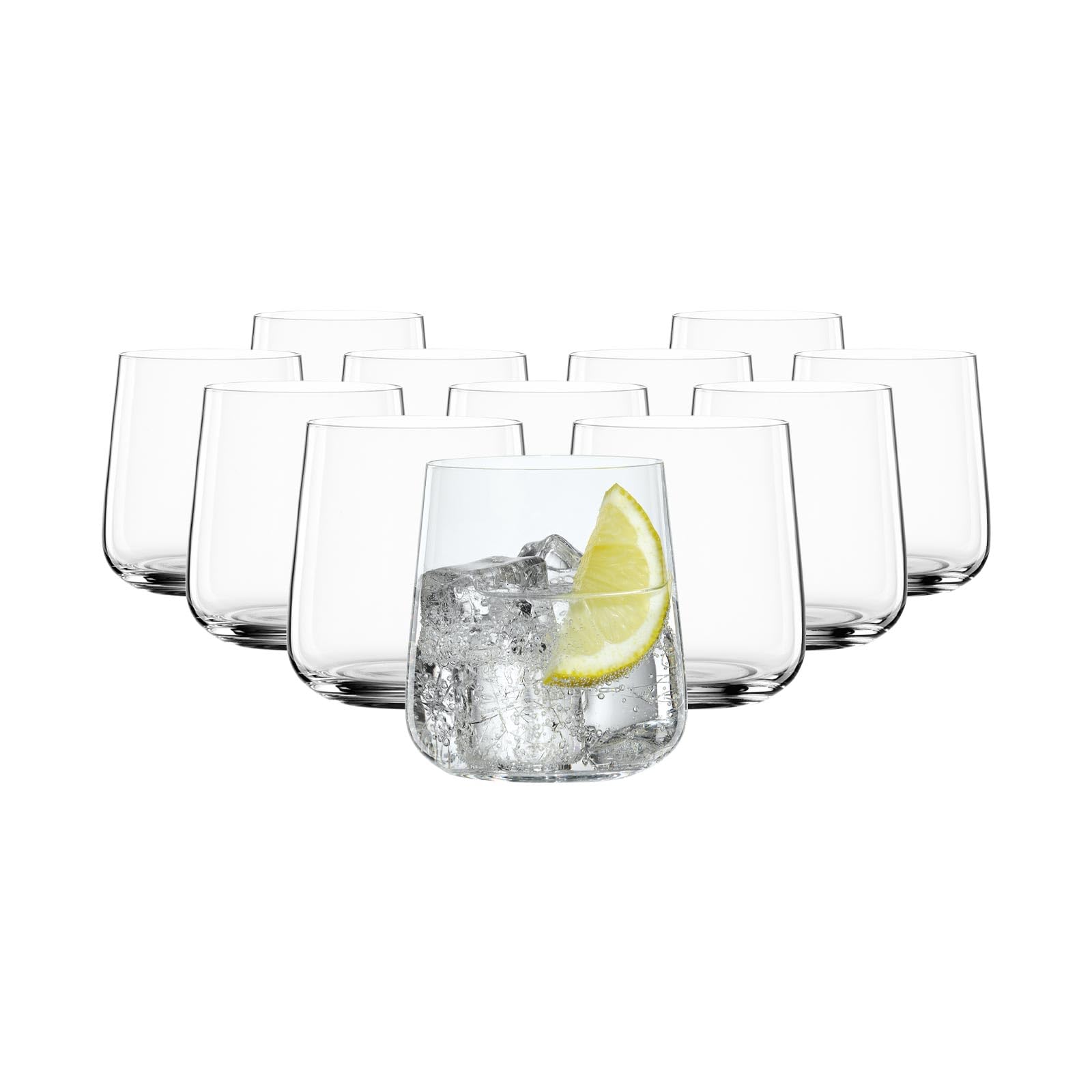 Spiegelau Gläser Set 340 ml, 12 Stück, Style, 4670184, Trinkgläser aus Kristallglas, Wassergläser spülmaschinenfest