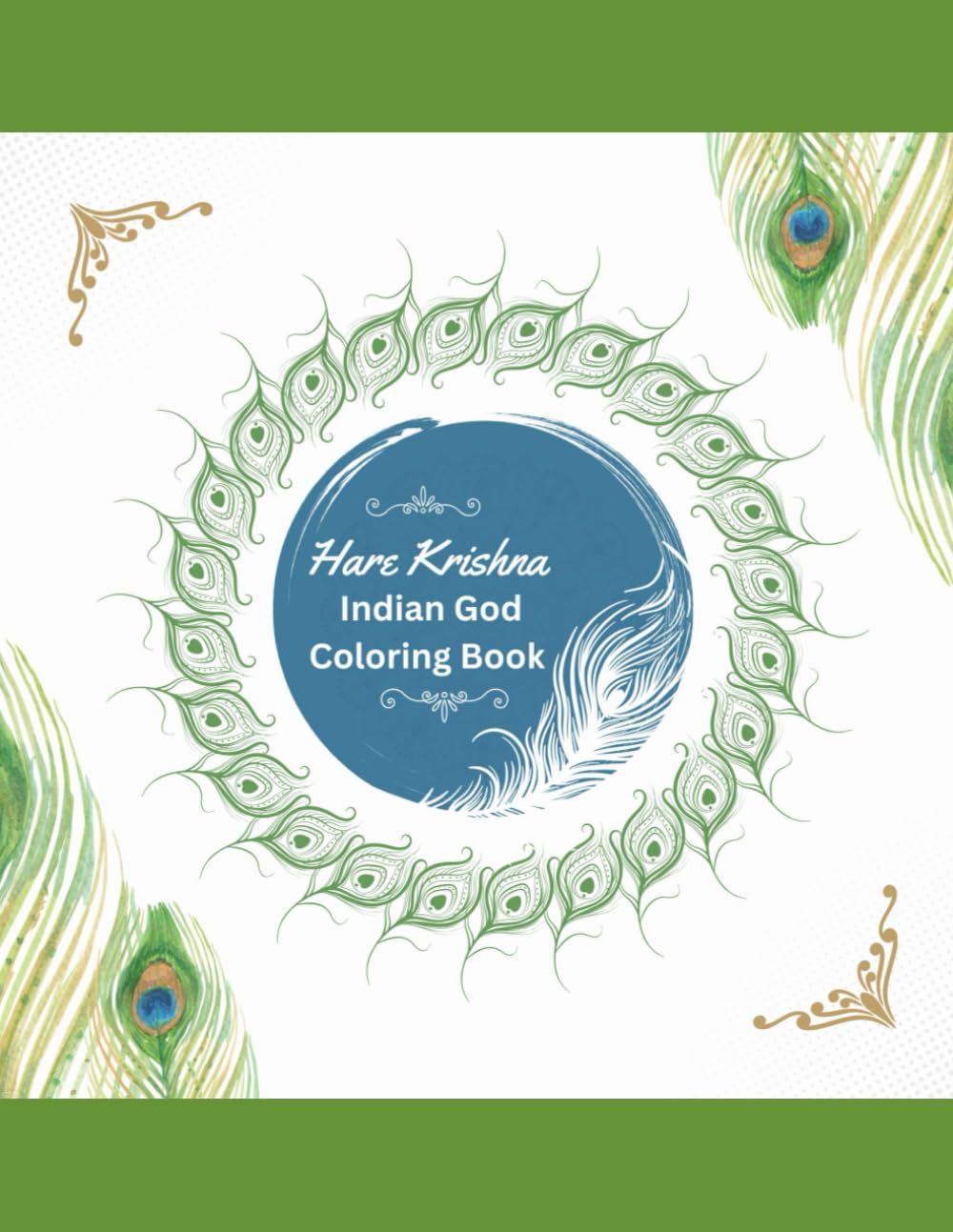 Hare Krishna: Indian God Coloring Book (Indian Hindu Gods Coloring Book Series)