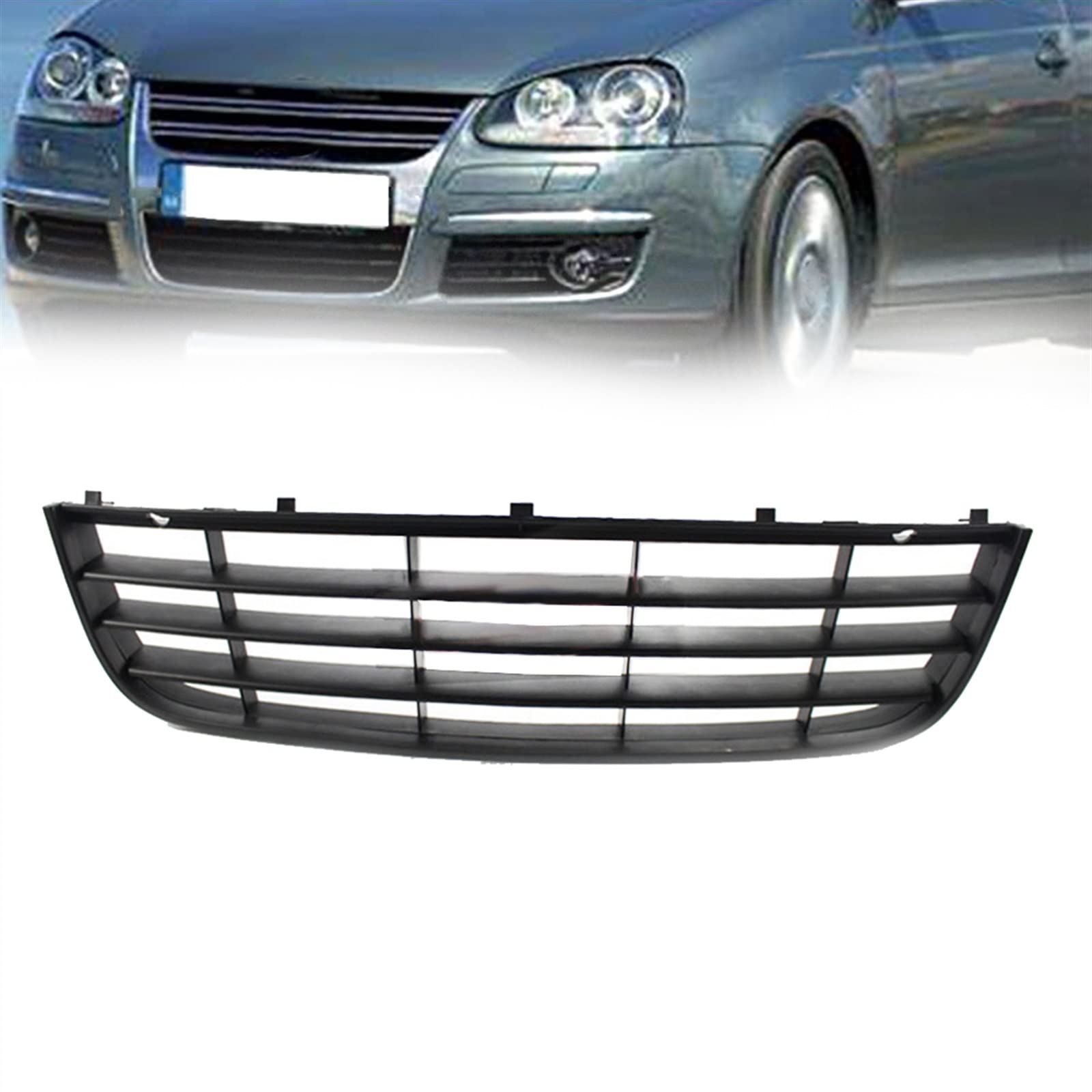 Calandre en maille centrale pour VW Jetta MK5 berline et wagon de 2005 à 2010 - 8