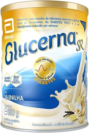 Glucerna em Pó 850g Sabor Baunilha - Carboidrato de Lenta Absorção