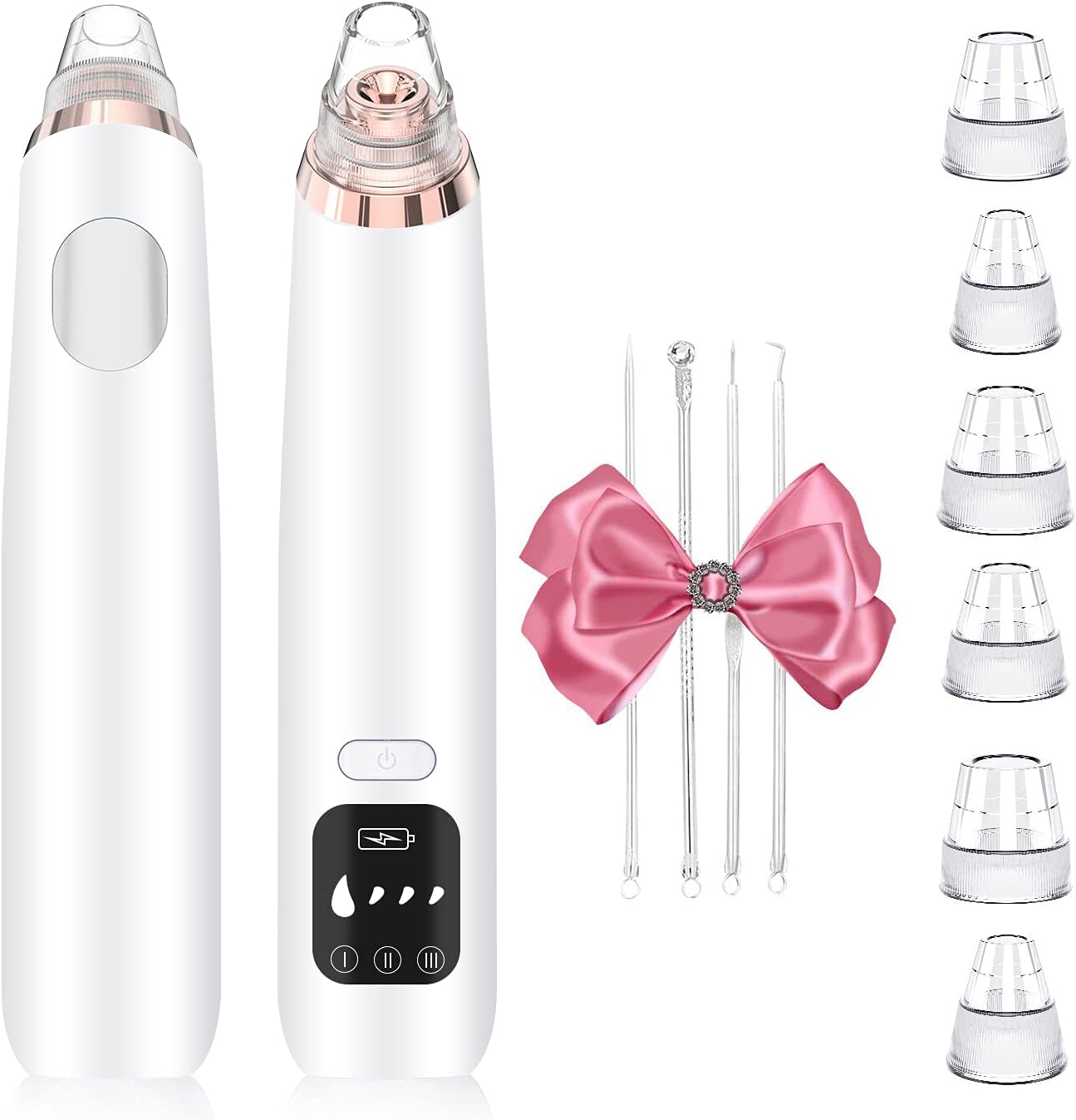 FREEBREATH Blackhead Remover Pore Vacuum Cleaner, 2021 Newest Pore Extractor Comes with Acne Tools, Electric USB Rechargeable Acne Comedone Pimple Extractor with 6 Probes for All Skin