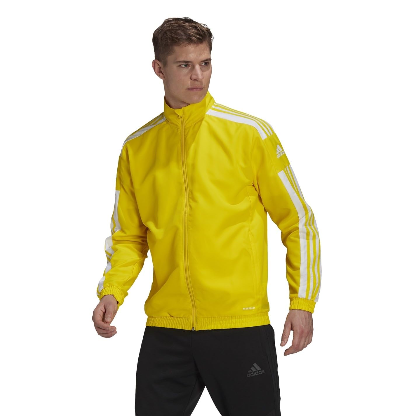 Adidas Uomo Squadra 21 Presentation Jacket, Team Yellow/White, L