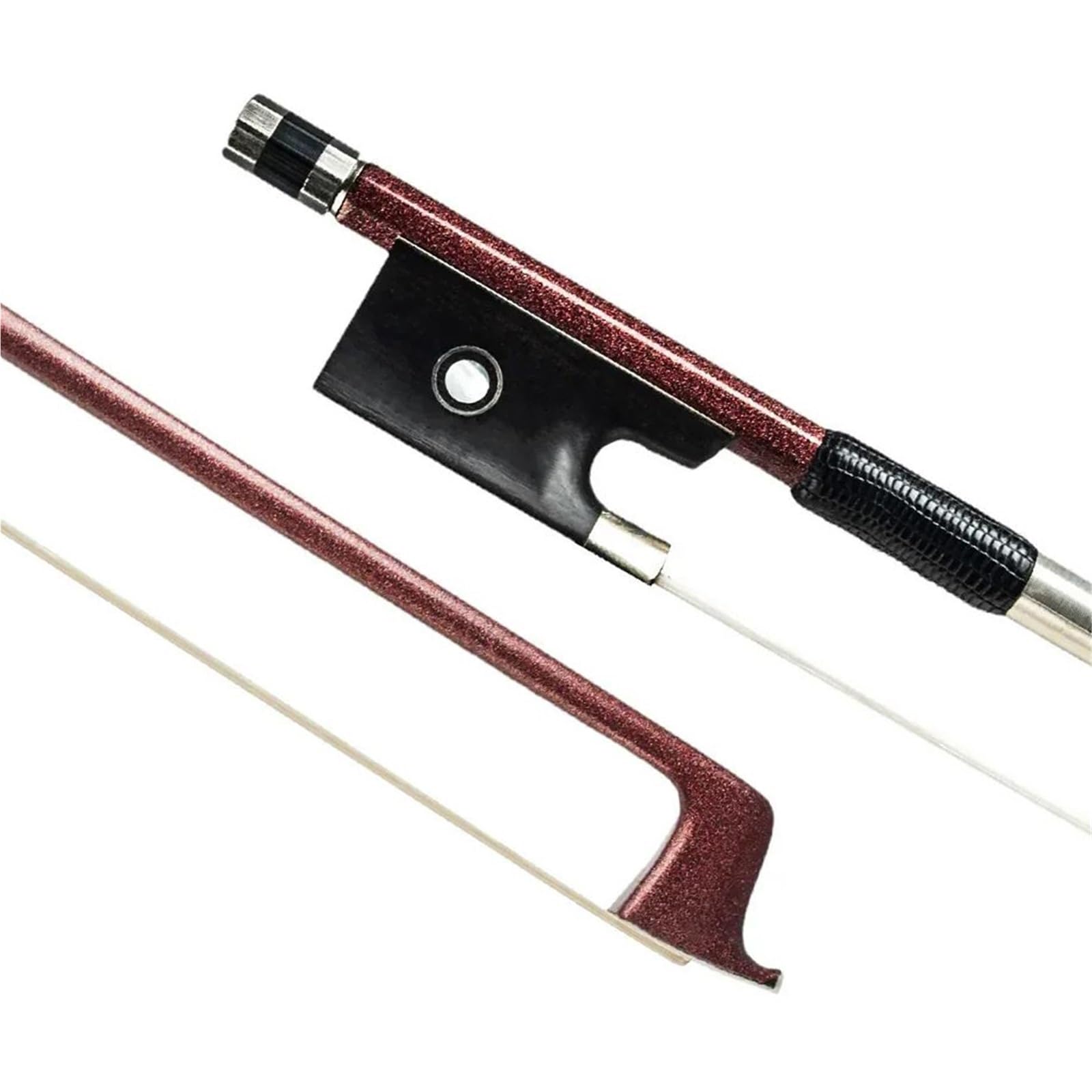 Musikliebhaber Geigenbogen 4/4 Violinbogen Kohlefaser Ebenholz Frosch Braune Farbe Professionelle Leistung Schnelle Reaktion