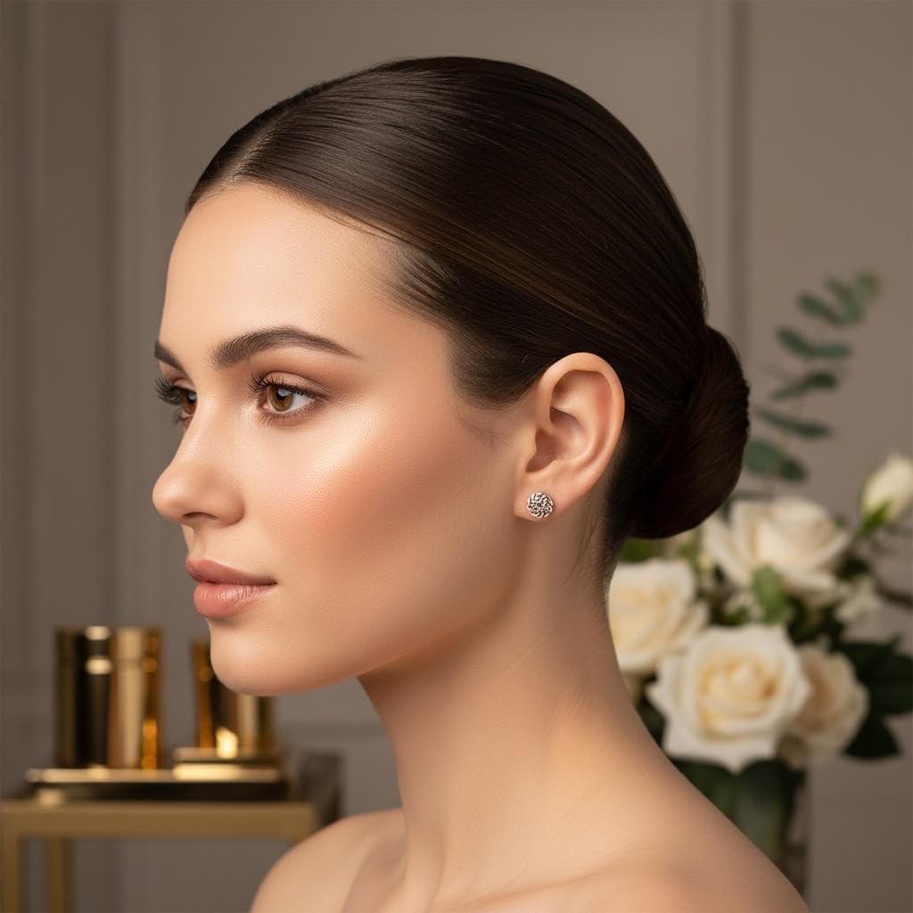 ICYROSE 925 Sterling Silver Infinity Celtic Knot Stud Earrings (Nickel Free) (10mm Round)1373 - Image 2