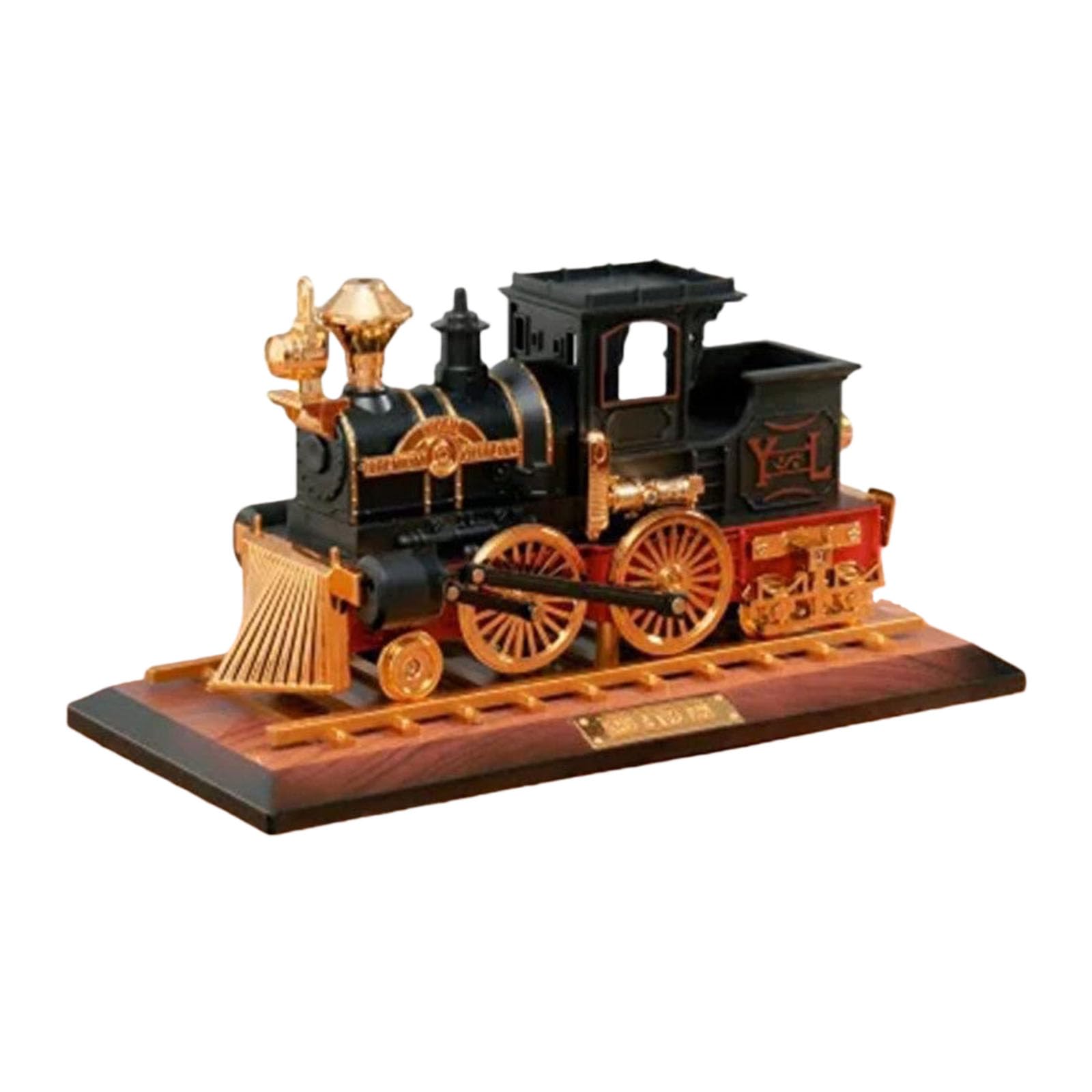 Hsioluted Nostalgic Railway Train and Antique Vehicle Car Model Musical Ornament with Hand Cranked Wind Up Mechanism Home Decors Music Box