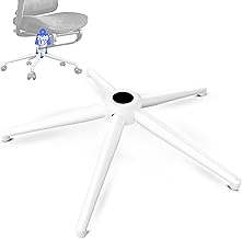 Sytopia Office Chair with Cross Stand, Sturdy 5 Star Structure, Swivel Metal Base, Supports Over 2600 lbs, Fits 11mm x 22mm Wheels