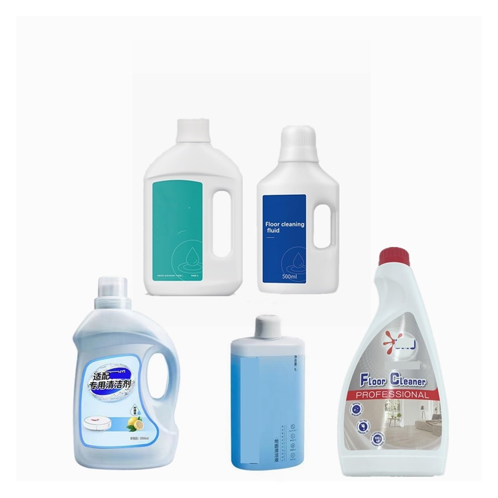 Kompatybilny z P10 Acuum Cleaner Bezprzewodowy środek czyszczący Roztwór do czyszczenia podłoża Odpowiedni jest specjalny płyn czyszczący (Color : 480ML 1PCS)