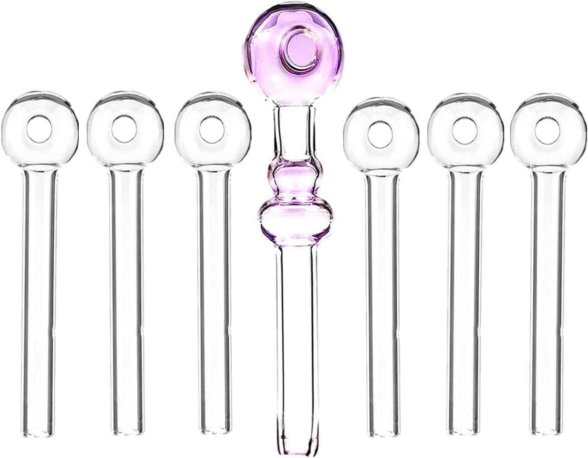 XcaAC Glass Fragrant Oil Warmer 4.5inches (8Pcs)