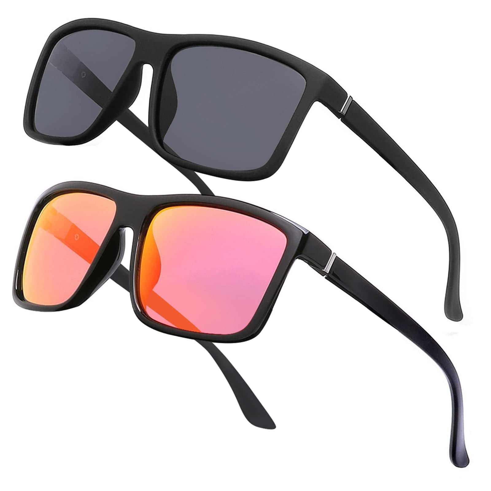 Men's Sports Polarized Sunglasses Square Frame Glasses NP1007