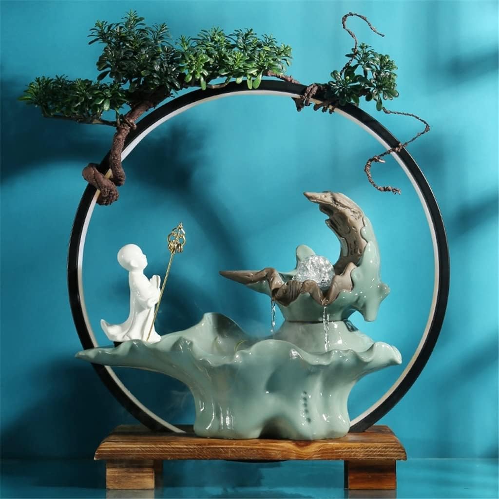 Living Room Office Waterfall Ornaments Flowing Water Ornaments Indoor Fountain Landscape Ornaments Crafts